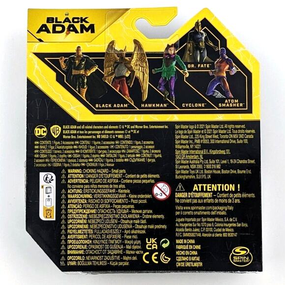 Spin Master DC Movie Black Adam Atom Smasher 4” Figure 1st Edition NEW 2022 - Picture 2 of 2